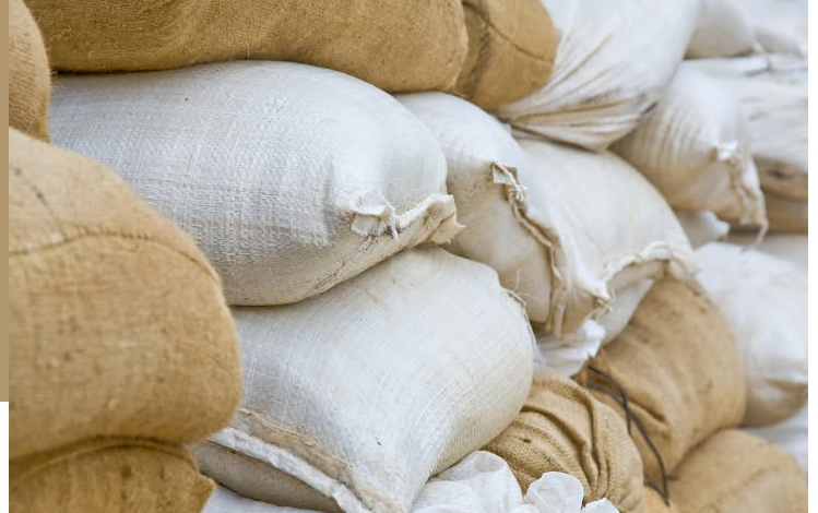 Geo sandbags for erosion control on slopes and embankments