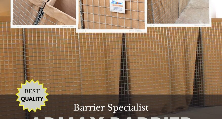 Defense barrier system for security and flood protection in UAE